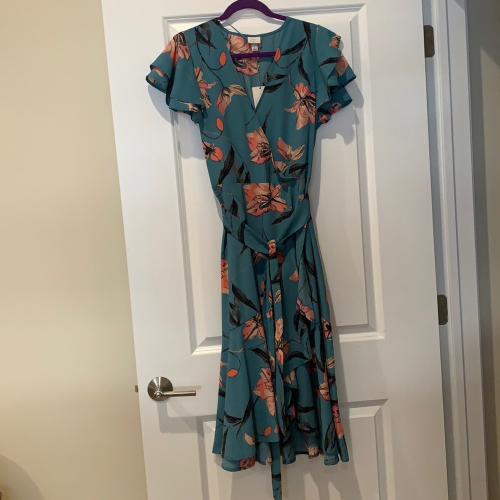 Faux wrap dress